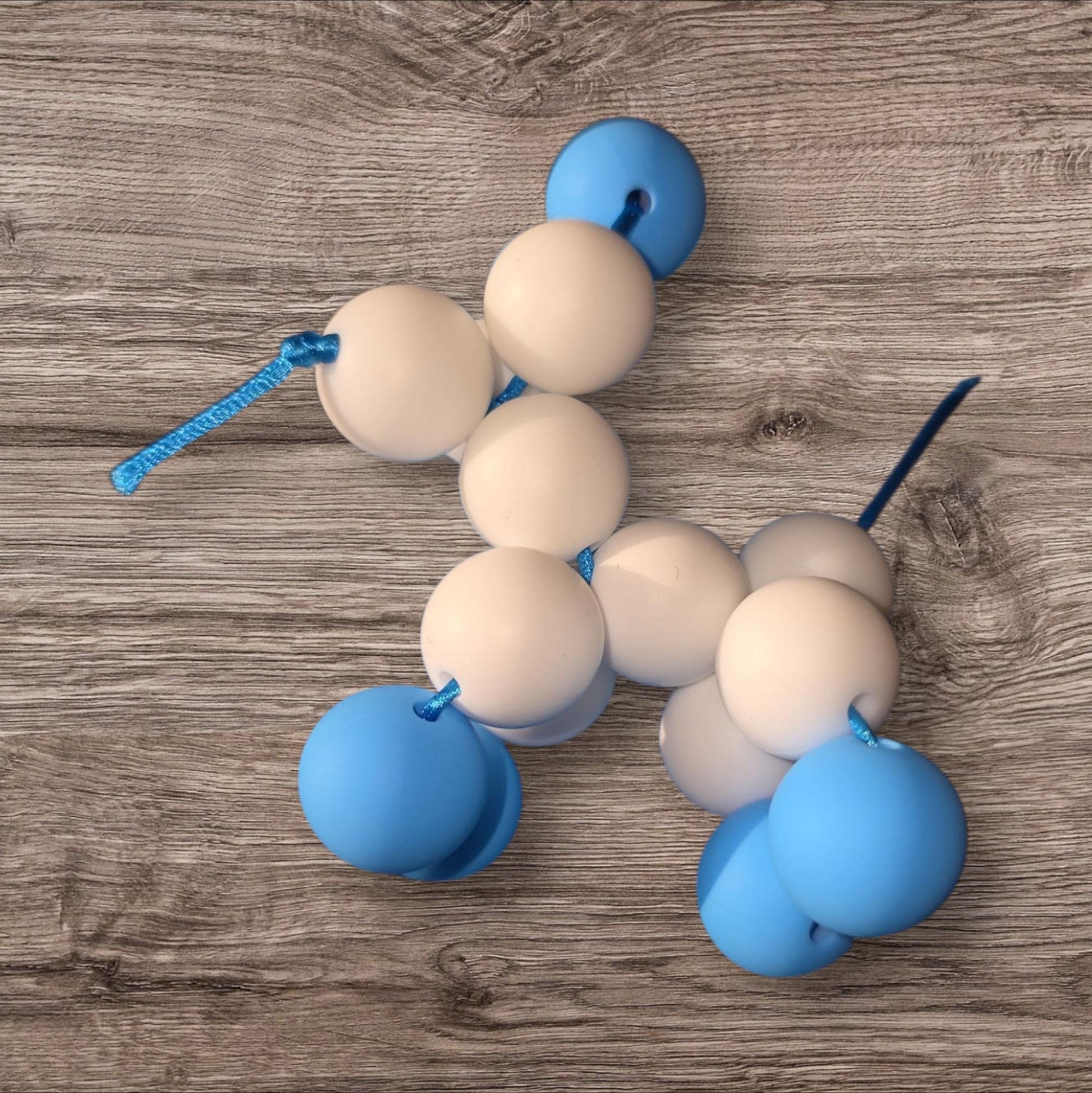 Balloon Dog beaded keychain