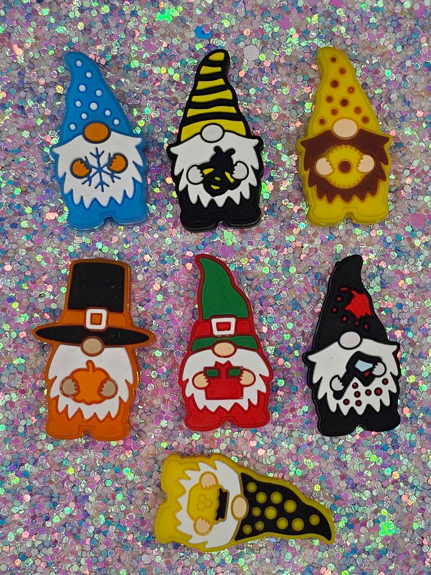 Focal beads seasonal gnomes