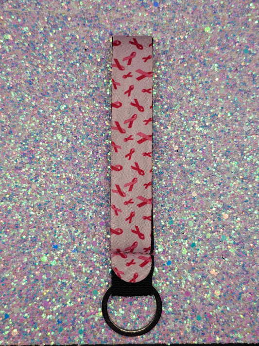 Breast Cancer Fabric Wristlet