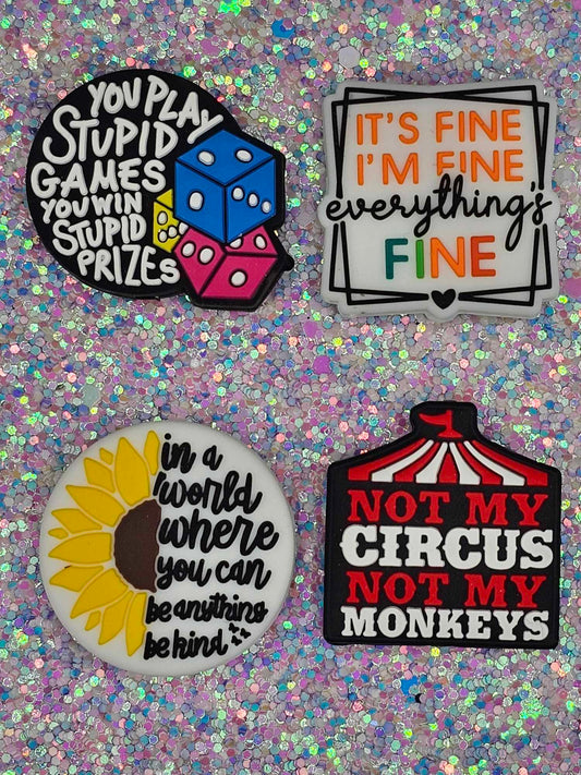 Focal beads play stupid games, everything is fine, not my circus, be kind sunflower